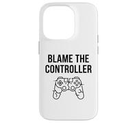 Custodia per iPhone 14 Pro Divertente maglietta regalo per videogiochi, con scritta "Blame The Controller"