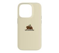 Custodia per iPhone 14 Pro Divertente rana che cavalca l'orso questo è un meme indignazione