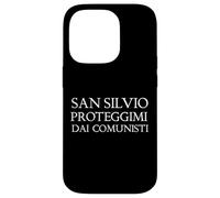 Custodia per iPhone 14 Pro Divertente San Silvio Proteggici dai Comunisti Uomo Donna