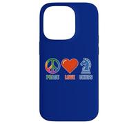 Custodia per iPhone 14 Pro DIVERTENTI SCACCHI AMORE PACE CON ICONE