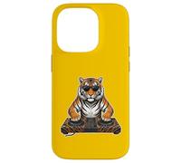 Custodia per iPhone 14 Pro DJ Tiger Indossare Occhiali Da Sole - Urban Streetwear Dance Music