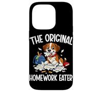 Custodia per iPhone 14 Pro Dog The Original Homework Eater Amante dei cani Barzellette sul proprietario di cani