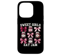Custodia per iPhone 14 Pro Dolci Ragazze Mangiare Jam Appassionato Trattare
