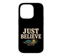 Custodia per iPhone 14 Pro Don't Be Afraid Just Believe Mark 5:36 Sea Turtle Faith