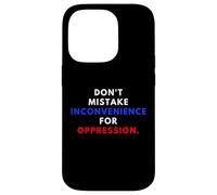 Custodia per iPhone 14 Pro Don't Mistake Iconvenience For Oppression Wear A Face Mask