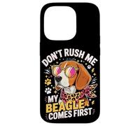 Custodia per iPhone 14 Pro Don't Rush Me My Beagle Comes First Dog Lover