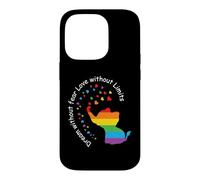 Custodia per iPhone 14 Pro Dream Without Fear Elephant LGBT Rainbow Gay Pride Month