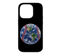 Custodia per iPhone 14 Pro Earth From Space with Baseball Stitches