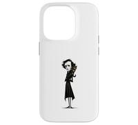 Custodia per iPhone 14 Pro Edgar Allan Poe Beloved Cat