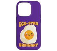 Custodia per iPhone 14 Pro Egg-Stra, simpatico gioco di parole a forma di uovo fritto