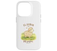 Custodia per iPhone 14 Pro El Señor Es Mi Pastor Agnello Design Salmo 23:1 Carino Pecora