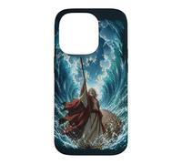 Custodia per iPhone 14 Pro Epic Japanese Anime Christian Bible - Moses Parting The Sea