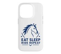 Custodia per iPhone 14 Pro Equestrian Horse Riding lover Eat Sleep Ride Repeat