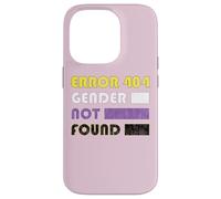Custodia per iPhone 14 Pro Error 404 Gender Not Found per Non Binario