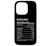 Custodia per iPhone 14 Pro Evelina Dichiarazione Nutrizionale Nome Divertente