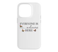 Custodia per iPhone 14 Pro Everyone is Welcome Here Pride Sign Lesbian Butterfly Pride