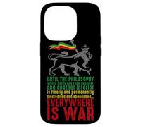 Custodia per iPhone 14 Pro EVERYWHERE IS WAR Discorso Haile Selassie Leone Giuda Reggae