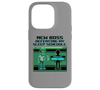 Custodia per iPhone 14 Pro Expecting Dad Gamer New Boss Sleep Schedule