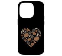 Custodia per iPhone 14 Pro Fall Pumpkin Fall Leaves Acorns Hearts Rustic Fall Autumn