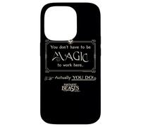 Custodia per iPhone 14 Pro Fantastic Beasts and Where to Find Them Magic To Work Here