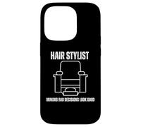 Custodia per iPhone 14 Pro Fare decisioni sbagliate sembrano buoni capelli artista umorismo