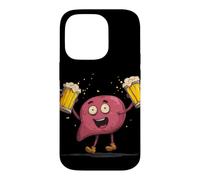 Custodia per iPhone 14 Pro Felice Giornata del fegato con Costume