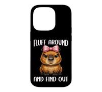 Custodia per iPhone 14 Pro Fluff Intorno E Scopri Divertente Baby Capybara