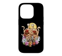 Custodia per iPhone 14 Pro Flying Spaghetti Monster FSM Coquette Christian a forma di cuore floreale