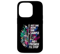 Custodia per iPhone 14 Pro Fountain Pen Just One More Ink Sample Calligraphy