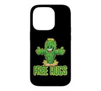 Custodia per iPhone 14 Pro Free Hugs - Simpatico cactus da abbracciare con frase