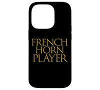 Custodia per iPhone 14 Pro French Horn Player Wind Brass Music Instrument - French Horn