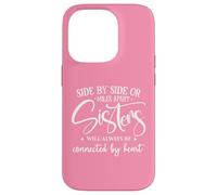 Custodia per iPhone 14 Pro Friends Side By Side Miles Apart Sisters Connected by Heart