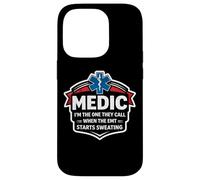 Custodia per iPhone 14 Pro Fun Medic I'm The One They Call When The EMT inizia a sudare