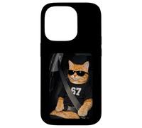 Custodia per iPhone 14 Pro Funny 67 Cat Sunglasses Six Seven 6 7 Cat Meme Gen Alpha