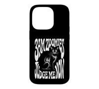 Custodia per iPhone 14 Pro Funny Cat Owner 3AM Zoomies Judge Me Now Retro