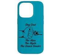 Custodia per iPhone 14 Pro Funny Dog Dad The Man Myth Snack Dealer