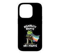 Custodia per iPhone 14 Pro Funny Fight Until Disability Rights Medieval Frog Meme