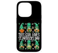Custodia per iPhone 14 Pro Funny Gnomes For Women This Girl Loves St. Patricks Day