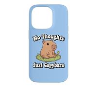 Custodia per iPhone 14 Pro Funny Kids Kawaii Meme Chill No Thoughts Just Capybara Vibes