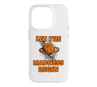 Custodia per iPhone 14 Pro Funny Let the Madness Begin Basketball Bracket Players Lover
