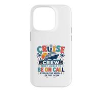 Custodia per iPhone 14 Pro Funny Matching Family Cruise Crew Most Likely to Be On Call