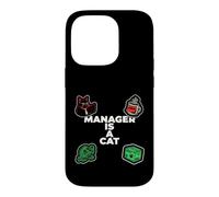 Custodia per iPhone 14 Pro Funny Office Humor Manager Is A Cat Feline Boss