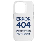 Custodia per iPhone 14 Pro Funny Quote Sarcasm Motivation Not Found Error 404