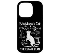 Custodia per iPhone 14 Pro Funny Science Schrödinger's Cat Escape Plan Funny Cat Kitten