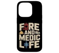 Custodia per iPhone 14 Pro Fuoco E Vita Medica Pompiere Paramedico EMS