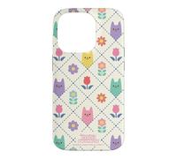 Custodia per iPhone 14 Pro Gabby’s Dollhouse Floral Cat Tile All Over Print