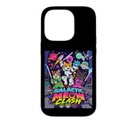Custodia per iPhone 14 Pro Galactic Funny Clash Space Cats Illustration Graphic Cartoon