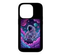 Custodia per iPhone 14 Pro Galactic Groove DJ Space Adventure Astronaut Moon Music