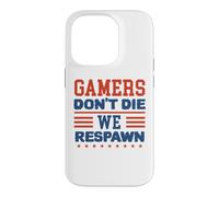 Custodia per iPhone 14 Pro Gamers Don't Die We Respawn Sparklers Patriotic Uomini Donne