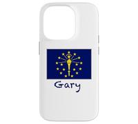 Custodia per iPhone 14 Pro Gary Indiana Bandiera USA Souvenir